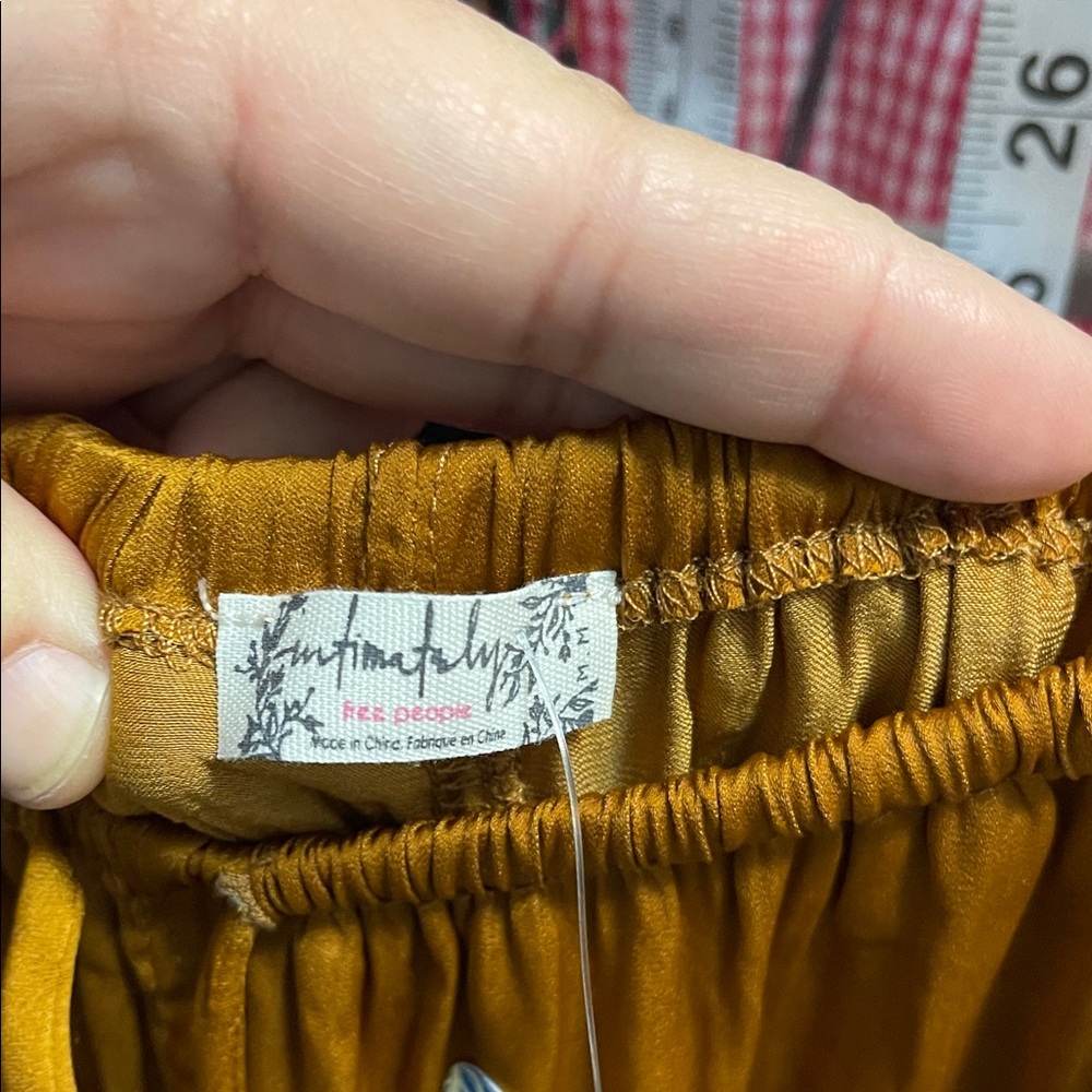 Intimately Free People Honey Ginger Talking in my Sleep wideleg satin pant - Picture 6 of 10